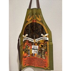Vintage Water Of Life Scotch Whisky Bar Pub Apron Coated Cotton Britain England